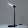 GloboStar® FIARIA 76530 Μοντέρνο Επιτραπέζιο Φωτιστικό Πορτατίφ LED 5W 500lm 180° DC 5V - με Ασύρματη Φόρτιση - Wireless Charger - Διακόπτη Αφής - CCT Θερμό Λευκό 2700K - Φυσικό Λευκό 4500K - Ψυχρό Λευκό 6000K Dimmable - Μ25 x Π10.5 x Υ35.5 - Μαύρο
