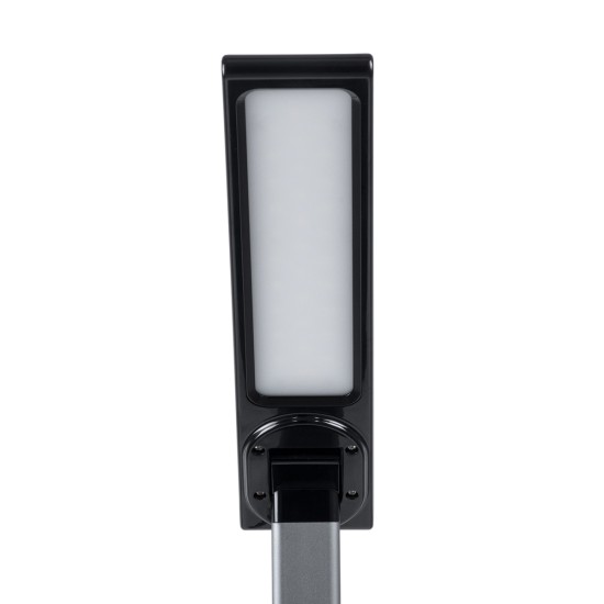 GloboStar® FIARIA 76530 Μοντέρνο Επιτραπέζιο Φωτιστικό Πορτατίφ LED 5W 500lm 180° DC 5V - με Ασύρματη Φόρτιση - Wireless Charger - Διακόπτη Αφής - CCT Θερμό Λευκό 2700K - Φυσικό Λευκό 4500K - Ψυχρό Λευκό 6000K Dimmable - Μ25 x Π10.5 x Υ35.5 - Μαύρο