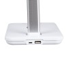 GLOBOSTAR® ONO 76532 Μοντέρνο Επιτραπέζιο Φωτιστικό Γραφείου με Ασύρματη Φόρτιση 10W 2A LED 3.5W 350lm 120° DC 5V με USB-C IP20 Ρυθμιζόμενο Λευκό CCT με Αφή 2700K/4500K/6000K Dimmable - Sanan SMD Chip - Λευκό - Μ18 x Π12 x Υ36cm - 2 Χρόνια Εγγύηση