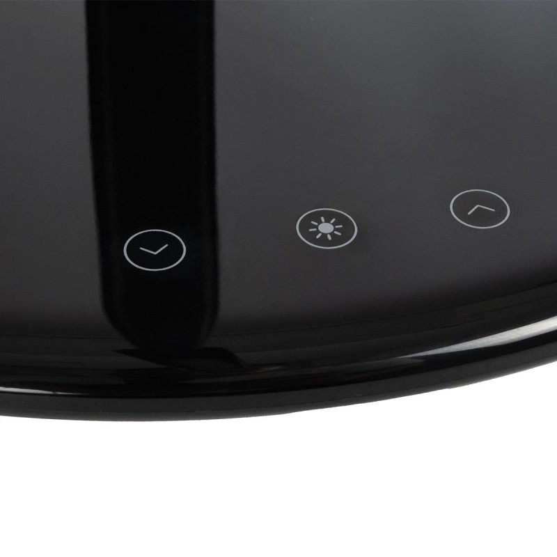 GLOBOSTAR® ONO 76533 Μοντέρνο Επιτραπέζιο Φωτιστικό Γραφείου με Ασύρματη Φόρτιση 10W 2A LED 3.5W 350lm 120° DC 5V με USB-C IP20 Ρυθμιζόμενο Λευκό CCT με Αφή 2700K/4500K/6000K Dimmable - Sanan SMD Chip - Μαύρο - Μ18 x Π12 x Υ36cm - 2 Χρόνια Εγγύηση