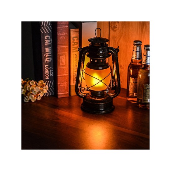 GloboStar® 76547 Επιτραπέζιο Φωτιστικό Πορτατίφ LED 10W 500lm 360° με Μπαταρίες (Περιλαμβάνονται) IP20 Ultra Θερμό Λευκό 1800K Μπρούτζινο Μέταλλο - Μ15 x Π11.5 x Υ23.5cm - 2 Xρόνια Εγγύηση GloboStar® 76547 Vintage Επιτραπέζιο Διακοσμητικό Φωτιστικό LED Retro Μπρούτζινο Φαναράκι Flame Effect 10W 500lm Επαναφορτιζόμενο με Διακόπτη On/Off & Καλώδιο Πρίζα Σούκο - Μπαταρίας 2x18650 4000Mah (Περιλαμβάνονται) Ultra Θερμό Λευκό 1800K