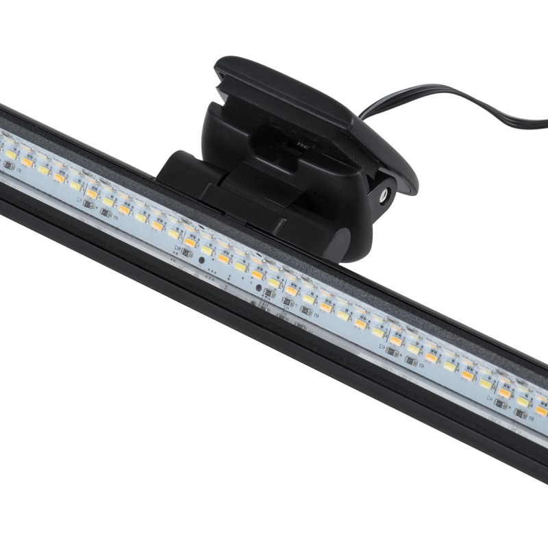 GloboStar® 76552 E-READING LIGHT Φωτιστικό Οθόνης με Χειριστήριο LED 5W 565lm 120° AC 5V IP20 CCT Θερμό Λευκό 2700K - Φυσικό Λευκό 4500K - Ψυχρό Λευκό 6000K Dimmable Μαύρο Πλαστικό Μ26 x Π4.5 x Υ4.5cm - 2 Xρόνια Εγγύηση