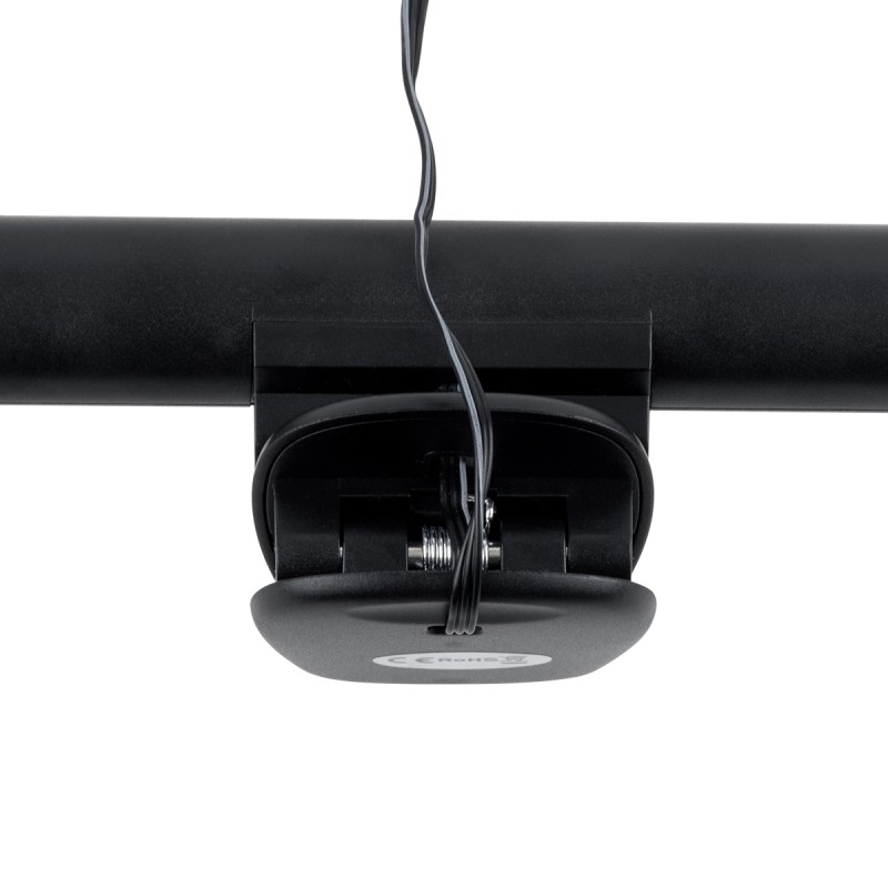 GloboStar® 76552 E-READING LIGHT Φωτιστικό Οθόνης με Χειριστήριο LED 5W 565lm 120° AC 5V IP20 CCT Θερμό Λευκό 2700K - Φυσικό Λευκό 4500K - Ψυχρό Λευκό 6000K Dimmable Μαύρο Πλαστικό Μ26 x Π4.5 x Υ4.5cm - 2 Xρόνια Εγγύηση