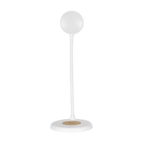 GLOBOSTAR® LUCORA 76555 Μοντέρνο Επιτραπέζιο Φωτιστικό Γραφείου με Ασύρματη Φόρτιση 10W 2A & 4W Bluetooth Ηχείο LED 3W 300lm 120° DC 5V με USB-C IP20 Ρυθμιζόμενο Λευκό CCT με Αφή 2700K/4500K/6000K Dimmable - Sanan SMD Chip - Λευκό - Μ12 x Π12 x Υ32cm GLOBOSTAR® LUCORA 76555 Μοντέρνο Επιτραπέζιο Φωτιστικό Γραφείου με Ασύρματη Φόρτιση 10W 2A & 4W Bluetooth Ηχείο LED 3W 300lm 120° DC 5V με USB-C IP20 Ρυθμιζόμενο Λευκό CCT με Αφή 2700K/4500K/6000K Dimmable - Sanan SMD Chip - Λευκό - Μ12 x Π12 x Υ32cm