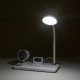 GLOBOSTAR® OLDY 76557 Μοντέρνο Επιτραπέζιο Φωτιστικό Γραφείου με Ασύρματη Φόρτιση 15W 3A, 5W Bluetooth Ηχείο & Ψηφιακό Ρολόι LED 3W 300lm 120° DC 5V με USB-C IP20 Ρυθμιζόμενο Λευκό CCT με Αφή 2700K/4500K/6000K Dimmable - Sanan SMD Chip - Λευκό - Μ13 x GLOBOSTAR® OLDY 76557 Μοντέρνο Επιτραπέζιο Φωτιστικό Γραφείου με Ασύρματη Φόρτιση 15W 3A, 5W Bluetooth Ηχείο & Ψηφιακό Ρολόι LED 3W 300lm 120° DC 5V με USB-C IP20 Ρυθμιζόμενο Λευκό CCT με Αφή 2700K/4500K/6000K Dimmable - Sanan SMD Chip - Λευκό - Μ13 x