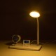 GLOBOSTAR® OLDY 76557 Μοντέρνο Επιτραπέζιο Φωτιστικό Γραφείου με Ασύρματη Φόρτιση 15W 3A, 5W Bluetooth Ηχείο & Ψηφιακό Ρολόι LED 3W 300lm 120° DC 5V με USB-C IP20 Ρυθμιζόμενο Λευκό CCT με Αφή 2700K/4500K/6000K Dimmable - Sanan SMD Chip - Λευκό - Μ13 x GLOBOSTAR® OLDY 76557 Μοντέρνο Επιτραπέζιο Φωτιστικό Γραφείου με Ασύρματη Φόρτιση 15W 3A, 5W Bluetooth Ηχείο & Ψηφιακό Ρολόι LED 3W 300lm 120° DC 5V με USB-C IP20 Ρυθμιζόμενο Λευκό CCT με Αφή 2700K/4500K/6000K Dimmable - Sanan SMD Chip - Λευκό - Μ13 x