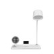 GLOBOSTAR® OLDY 76557 Μοντέρνο Επιτραπέζιο Φωτιστικό Γραφείου με Ασύρματη Φόρτιση 15W 3A, 5W Bluetooth Ηχείο & Ψηφιακό Ρολόι LED 3W 300lm 120° DC 5V με USB-C IP20 Ρυθμιζόμενο Λευκό CCT με Αφή 2700K/4500K/6000K Dimmable - Sanan SMD Chip - Λευκό - Μ13 x GLOBOSTAR® OLDY 76557 Μοντέρνο Επιτραπέζιο Φωτιστικό Γραφείου με Ασύρματη Φόρτιση 15W 3A, 5W Bluetooth Ηχείο & Ψηφιακό Ρολόι LED 3W 300lm 120° DC 5V με USB-C IP20 Ρυθμιζόμενο Λευκό CCT με Αφή 2700K/4500K/6000K Dimmable - Sanan SMD Chip - Λευκό - Μ13 x