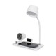 GLOBOSTAR® OLDY 76557 Μοντέρνο Επιτραπέζιο Φωτιστικό Γραφείου με Ασύρματη Φόρτιση 15W 3A, 5W Bluetooth Ηχείο & Ψηφιακό Ρολόι LED 3W 300lm 120° DC 5V με USB-C IP20 Ρυθμιζόμενο Λευκό CCT με Αφή 2700K/4500K/6000K Dimmable - Sanan SMD Chip - Λευκό - Μ13 x GLOBOSTAR® OLDY 76557 Μοντέρνο Επιτραπέζιο Φωτιστικό Γραφείου με Ασύρματη Φόρτιση 15W 3A, 5W Bluetooth Ηχείο & Ψηφιακό Ρολόι LED 3W 300lm 120° DC 5V με USB-C IP20 Ρυθμιζόμενο Λευκό CCT με Αφή 2700K/4500K/6000K Dimmable - Sanan SMD Chip - Λευκό - Μ13 x