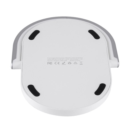 GloboStar® ECLIPSE 76559 Επιτραπέζιο Φωτιστικό Πορτατίφ LED 15W 1200lm 180° AC 220-240V IP20 Φυσικό Λευκό 4500K Dimmable Λευκό Πλαστικό - Μ17 x Π13 x Υ10cm - 2 Xρόνια Εγγύηση GloboStar® ECLIPSE 76559 Μοντέρνο Επιτραπέζιο Φωτιστικό Πορτατίφ LED 15W 1200lm 180° AC 230V - με Ασύρματη Φόρτιση - Wireless Charger - Διακόπτη Αφής με 3 Εντάσεις Φωτισμού Φυσικό Λευκό 4500K Dimmable - Μ17 x Π13 x Υ10 - Λευκό