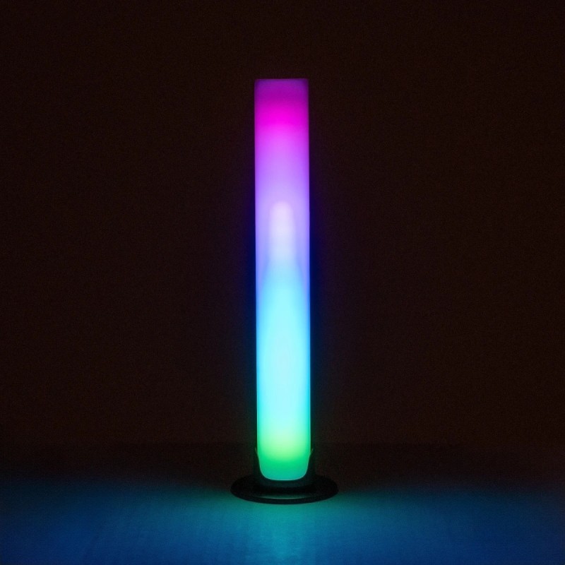 GLOBOSTAR® DIGICOLUMN 76562 Μοντέρνο Επιτραπέζιο Γραμμικό Ψηφιακό Φωτιστικό Digital Pixel Symphony Bar με WiFi Εφαρμογή LED 1.5W 90lm 120° DC 5V με USB-C & Επαναφορτιζόμενη Μπαταρία LiPo 601045 3.7V 280mAh IP20 Πολύχρωμο RGB Dimmable - Μαύρο - Μ5.6 x