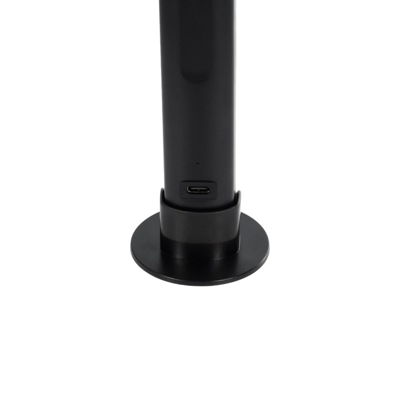 GLOBOSTAR® DIGICOLUMN 76562 Μοντέρνο Επιτραπέζιο Γραμμικό Ψηφιακό Φωτιστικό Digital Pixel Symphony Bar με WiFi Εφαρμογή LED 1.5W 90lm 120° DC 5V με USB-C & Επαναφορτιζόμενη Μπαταρία LiPo 601045 3.7V 280mAh IP20 Πολύχρωμο RGB Dimmable - Μαύρο - Μ5.6 x