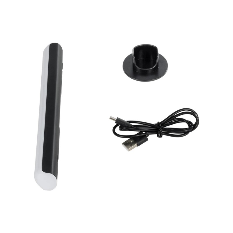 GLOBOSTAR® DIGICOLUMN 76562 Μοντέρνο Επιτραπέζιο Γραμμικό Ψηφιακό Φωτιστικό Digital Pixel Symphony Bar με WiFi Εφαρμογή LED 1.5W 90lm 120° DC 5V με USB-C & Επαναφορτιζόμενη Μπαταρία LiPo 601045 3.7V 280mAh IP20 Πολύχρωμο RGB Dimmable - Μαύρο - Μ5.6 x