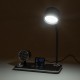 GLOBOSTAR® OLDY 76563 Μοντέρνο Επιτραπέζιο Φωτιστικό Γραφείου με Ασύρματη Φόρτιση 15W 3A, 5W Bluetooth Ηχείο & Ψηφιακό Ρολόι LED 3W 300lm 120° DC 5V με USB-C IP20 Ρυθμιζόμενο Λευκό CCT με Αφή 2700K/4500K/6000K Dimmable - Sanan SMD Chip - Μαύρο - Μ13 x GLOBOSTAR® OLDY 76563 Μοντέρνο Επιτραπέζιο Φωτιστικό Γραφείου με Ασύρματη Φόρτιση 15W 3A, 5W Bluetooth Ηχείο & Ψηφιακό Ρολόι LED 3W 300lm 120° DC 5V με USB-C IP20 Ρυθμιζόμενο Λευκό CCT με Αφή 2700K/4500K/6000K Dimmable - Sanan SMD Chip - Μαύρο - Μ13 x