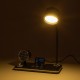 GLOBOSTAR® OLDY 76563 Μοντέρνο Επιτραπέζιο Φωτιστικό Γραφείου με Ασύρματη Φόρτιση 15W 3A, 5W Bluetooth Ηχείο & Ψηφιακό Ρολόι LED 3W 300lm 120° DC 5V με USB-C IP20 Ρυθμιζόμενο Λευκό CCT με Αφή 2700K/4500K/6000K Dimmable - Sanan SMD Chip - Μαύρο - Μ13 x GLOBOSTAR® OLDY 76563 Μοντέρνο Επιτραπέζιο Φωτιστικό Γραφείου με Ασύρματη Φόρτιση 15W 3A, 5W Bluetooth Ηχείο & Ψηφιακό Ρολόι LED 3W 300lm 120° DC 5V με USB-C IP20 Ρυθμιζόμενο Λευκό CCT με Αφή 2700K/4500K/6000K Dimmable - Sanan SMD Chip - Μαύρο - Μ13 x