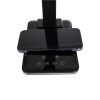 GLOBOSTAR® ZENTIME 76564 Μοντέρνο Επιτραπέζιο Φωτιστικό Γραφείου με Ασύρματη Φόρτιση 10W 2A & Ψηφιακό Ρολόι LED 3.5W 350lm 120° DC 5V με USB-C IP20 Ρυθμιζόμενο Λευκό CCT με Αφή 2700K/4500K/6000K Dimmable - Sanan SMD Chip - Μαύρο - Μ18 x Π12 x Υ40cm -