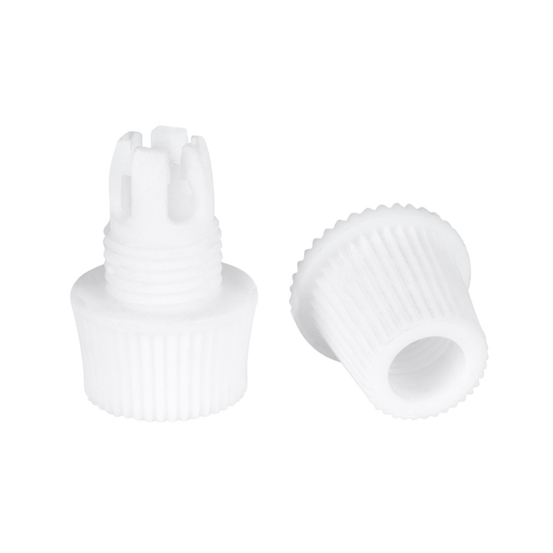 GloboStar® DIY 77563 Επιτοίχιος Στυπιοθλίπτης - Στήριγμα Καλωδίου Φωτιστικού - Φ1.6 x Υ2.3cm - Λευκό - Πλαστικό - 5 Χρόνια Εγγύηση