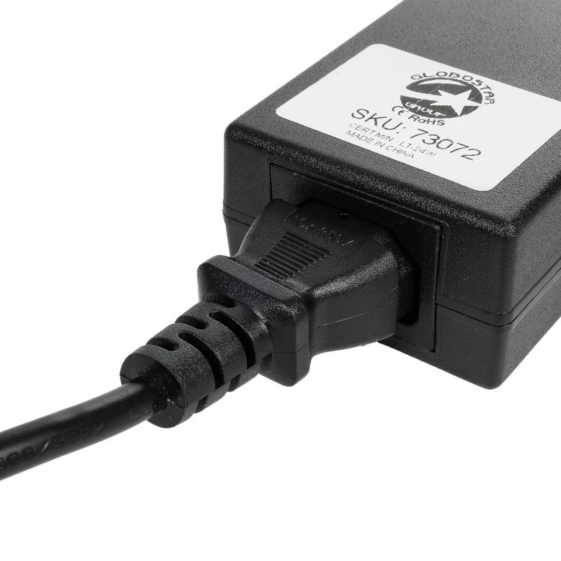 GloboStar® 73073 Πλαστικό Τροφοδοτικό SELV για προΪόντα LED 60W 5A - AC220-240V σε DC 12V - IP20 - Μ12 x Π5 x Υ3cm - 2 Χρόνια Εγγύηση