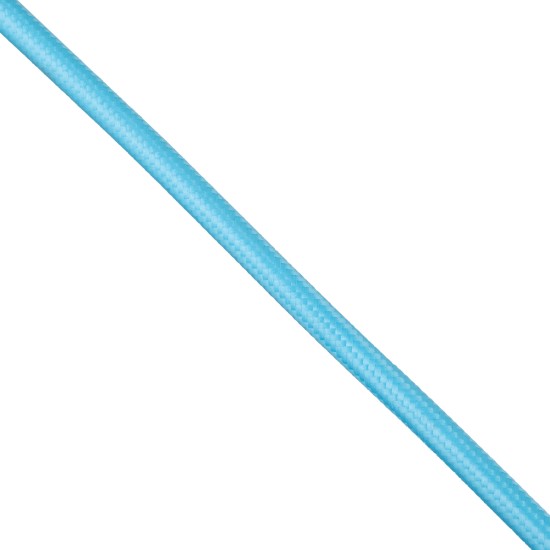 GloboStar® 77609 Στρογγυλό Υφασμάτινο Καλώδιο 1m 2 x 0.75mm² Γαλάζιο GloboStar® 77609 Στρογγυλό Υφασμάτινο Καλώδιο 1m 2 x 0.75mm² Γαλάζιο