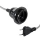 GloboStar® 77668 Μοντέρνο Κρεμαστό Φωτιστικό Ανάρτηση Μονόφωτο 1 x E27 IP2 Μαύρο & Άσπρο Ύφασμα με Μαύρο Πλαστικό - Μ5.8 x Π5.8 x Υ140cm GloboStar® 77668 Μοντέρνο Κρεμαστό Φωτιστικό Ανάρτηση Μονόφωτο 1 x E27 IP2 Μαύρο & Άσπρο Ύφασμα με Μαύρο Πλαστικό - Μ5.8 x Π5.8 x Υ140cm