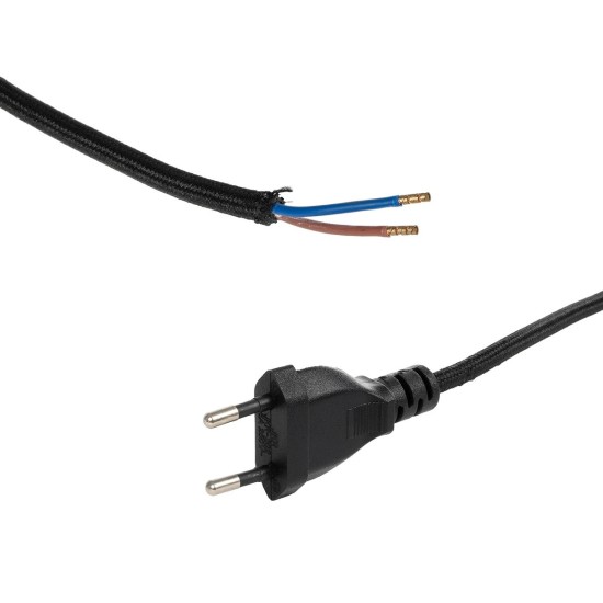 GLOBOSTAR® WHIP 77669 Μοντέρνο DIY Φωτιστικό με Υφασμάτινο Καλώδιο, Ντουί 1 x E27 & Διακόπτη On/Off AC 220-240V IP20 - Μαύρο - Μ140 x Π2.7 x Υ1.9cm GLOBOSTAR® WHIP 77669 Μοντέρνο DIY Φωτιστικό με Υφασμάτινο Καλώδιο, Ντουί 1 x E27 & Διακόπτη On/Off AC 220-240V IP20 - Μαύρο - Μ140 x Π2.7 x Υ1.9cm