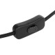 GLOBOSTAR® WHIP 77669 Μοντέρνο DIY Φωτιστικό με Υφασμάτινο Καλώδιο, Ντουί 1 x E27 & Διακόπτη On/Off AC 220-240V IP20 - Μαύρο - Μ140 x Π2.7 x Υ1.9cm GLOBOSTAR® WHIP 77669 Μοντέρνο DIY Φωτιστικό με Υφασμάτινο Καλώδιο, Ντουί 1 x E27 & Διακόπτη On/Off AC 220-240V IP20 - Μαύρο - Μ140 x Π2.7 x Υ1.9cm
