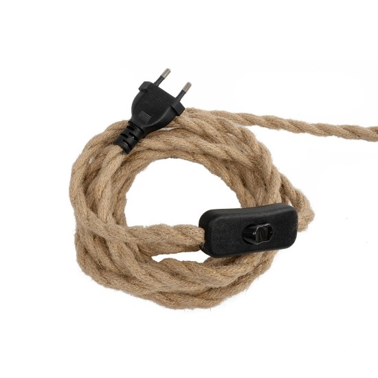 GLOBOSTAR® WHIP 77676 Μοντέρνο DIY Φωτιστικό με Υφασμάτινο Καλώδιο, Ντουί 3 x E27, Διακόπτη On/Off & Πρίζα AC 220-240V IP20 - Μπεζ & Μαύρο - Μ650 x Π5.5 x Υ100cm GLOBOSTAR® WHIP 77676 Μοντέρνο DIY Φωτιστικό με Υφασμάτινο Καλώδιο, Ντουί 3 x E27, Διακόπτη On/Off & Πρίζα AC 220-240V IP20 - Μπεζ & Μαύρο - Μ650 x Π5.5 x Υ100cm