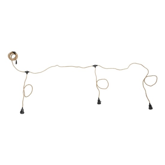 GLOBOSTAR® WHIP 77676 Μοντέρνο DIY Φωτιστικό με Υφασμάτινο Καλώδιο, Ντουί 3 x E27, Διακόπτη On/Off & Πρίζα AC 220-240V IP20 - Μπεζ & Μαύρο - Μ650 x Π5.5 x Υ100cm GLOBOSTAR® WHIP 77676 Μοντέρνο DIY Φωτιστικό με Υφασμάτινο Καλώδιο, Ντουί 3 x E27, Διακόπτη On/Off & Πρίζα AC 220-240V IP20 - Μπεζ & Μαύρο - Μ650 x Π5.5 x Υ100cm