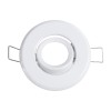 GloboStar® DELTA 77800 Χωνευτό Κινούμενο Στρόγγυλο Σποτ Οροφής για Λάμπα MR11 με Βάση GU5.3 ή GU10 - IP20 - Μεταλλικό - Φ70 x Υ21mm - Λευκό - 5 Χρόνια Εγγύηση