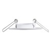 GloboStar® DELTA 77800 Χωνευτό Κινούμενο Στρόγγυλο Σποτ Οροφής για Λάμπα MR11 με Βάση GU5.3 ή GU10 - IP20 - Μεταλλικό - Φ70 x Υ21mm - Λευκό - 5 Χρόνια Εγγύηση