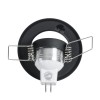 GloboStar® DELTA 77801 Χωνευτό Κινούμενο Στρόγγυλο Σποτ Οροφής για Λάμπα MR11 με Βάση GU5.3 ή GU10 - IP20 - Μεταλλικό - Φ70 x Υ21mm - Μαύρο - 5 Χρόνια Εγγύηση