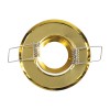GloboStar® DELTA 77804 Χωνευτό Κινούμενο Στρόγγυλο Σποτ Οροφής για Λάμπα MR11 με Βάση GU5.3 ή GU10 - IP20 - Μεταλλικό - Φ70 x Υ21mm - Χρυσό Πλατίνα - 5 Χρόνια Εγγύηση