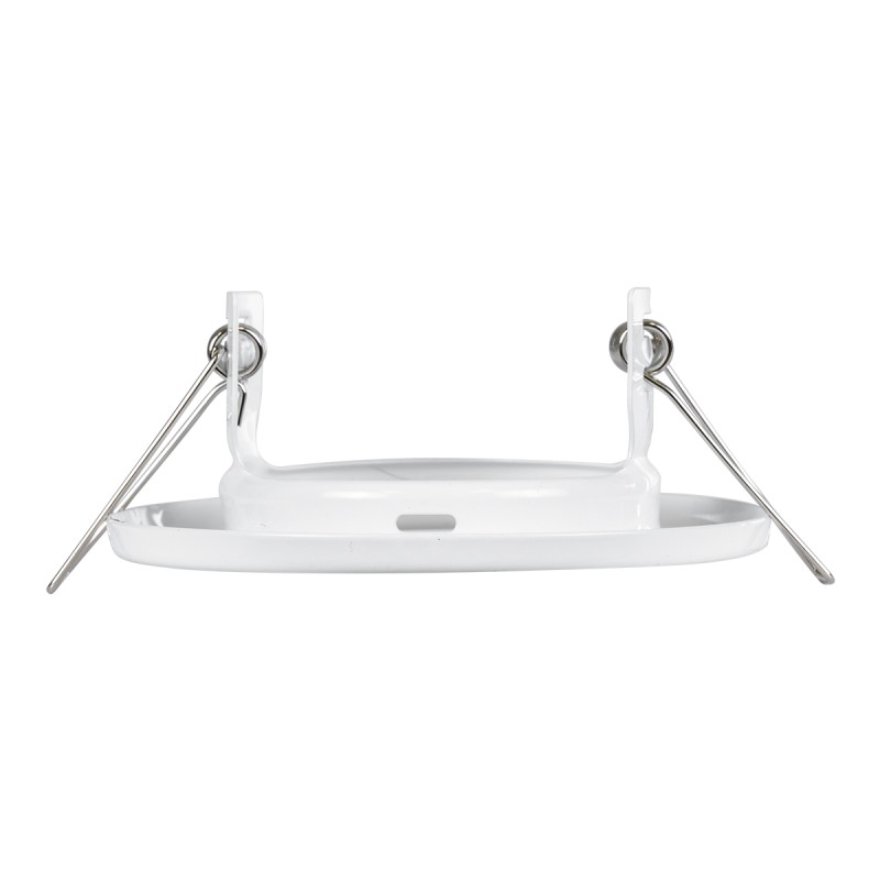 GloboStar® DELTA 77807 Χωνευτό Στρόγγυλο Σποτ Οροφής για Λάμπα MR16 με Βάση GU5.3 ή GU10 - IP20 - Μεταλλικό - Φ83 x Υ31mm - Λευκό - 5 Χρόνια Εγγύηση