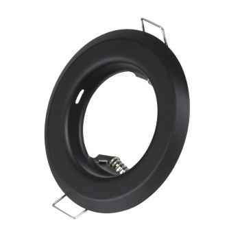 GLOBOSTAR® ORO 77808 Χωνευτή Βάση για Σποτ MR16 με Ντουί GU10/GU5.3 IP20 - Μαύρο Ματ - Μ8.3 x Π8.3 x Υ3.1cm / Q6cm