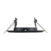 GloboStar® DELTA 77808 Χωνευτό Στρόγγυλο Σποτ Οροφής για Λάμπα MR16 με Βάση GU5.3 ή GU10 - IP20 - Μεταλλικό - Φ83 x Υ31mm - Μαύρο - 5 Χρόνια Εγγύηση