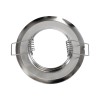GLOBOSTAR® RAFY 77810 Χωνευτή Βάση για Σποτ MR16 με Ντουί GU10/GU5.3 IP20 - Νίκελ Χρώμιο - Μ8.3 x Π8.3 x Υ3.1cm / Q6cm