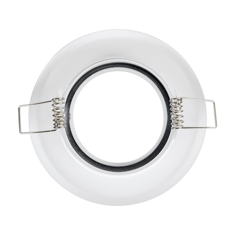 GLOBOSTAR® RAFY 77814 Χωνευτή Κινούμενη Βάση για Σποτ MR16 με Ντουί GU10/GU5.3 IP20 - Λευκό - Μ9.2 x Π9.2 x Υ3.1cm / Q7cm