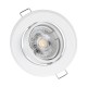 GLOBOSTAR® RAFY 77814 Χωνευτή Κινούμενη Βάση για Σποτ MR16 με Ντουί GU10/GU5.3 IP20 - Λευκό - Μ9.2 x Π9.2 x Υ3.1cm / Q7cm