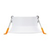 GloboStar® ALPHA 77830 Χωνευτό Κινούμενο Στρόγγυλο Σποτ Οροφής για Λάμπα MR16/GU10 - IP20 - Χυτό Αλουμίνιο - Φ9.4 x Υ4.2cm - Λευκό - 5 Χρόνια Εγγύηση
