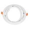 GloboStar® VITA 77850 Χωνευτό Κινούμενο Στρογγυλό Σποτ Οροφής για Λάμπα AR111 - IP20 - Χυτό Αλουμίνιο - Φ17 x Υ4.5cm - Λευκό - 5 Χρόνια Εγγύηση