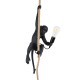 GLOBOSTAR® APES 01801 Μοντέρνο Κρεμαστό Φωτιστικό Οροφής με Ντουί 1 x E27 AC 220-240V IP20 - Μαύρο & Μπεζ - Μ26 x Π28 x Υ69cm