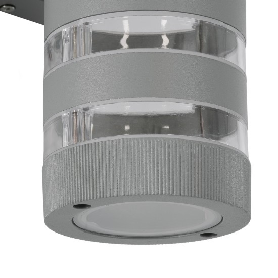 GloboStar® ORION 77885 Φωτιστικό Τοίχου - Απλίκα Αρχιτεκτονικού Φωτισμού Εσωτερικού/Εξωτερικού Χώρου Up & Down Δίφωτο 2 x GU10 AC220-240V Αδιάβροχο IP65 - Σώμα Αλουμινίου & Tempered Glass - Μ9 x Π15x Υ35.5cm - Ασημί - 5 Years Warranty GloboStar® ORION 77885 Φωτιστικό Τοίχου - Απλίκα Αρχιτεκτονικού Φωτισμού Εσωτερικού/Εξωτερικού Χώρου Up & Down Δίφωτο 2 x GU10 AC220-240V Αδιάβροχο IP65 - Σώμα Αλουμινίου & Tempered Glass - Μ9 x Π15x Υ35.5cm - Ασημί - 5 Years Warranty