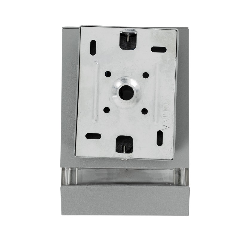 GLOBOSTAR® QUATRO 77894 Μοντέρνο Φωτιστικό Τοίχου - Απλίκα με Ντουί 1 x GU10 AC 220-240V Αδιάβροχο IP65 - Γκρι Ματ - Μ11 x Π10 x Υ16.5cm