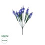 GloboStar® 78201 Τεχνητό Φυτό Μπουκέτο Διακοσμητικών Λουλουδιών με 10 Μωβ Λεβάντες M10 x Υ30 x Π10cm