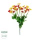 GloboStar® Artificial Garden MARGARET BOUQUET 78207 Τεχνητό Διακοσμητικό Μπουκέτο με Μαργαρίτες M20 x Π20 x Υ35cm
