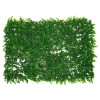 GLOBOSTAR® BUXUS 78408 Τεχνητό Πάνελ Φυλλωσιάς / Κάθετος Κήπος Καυκάσιο Πυξάρι & Πολύχρωμα Λουλούδια - Πράσινο - Μ60 x Π8 x Υ40cm