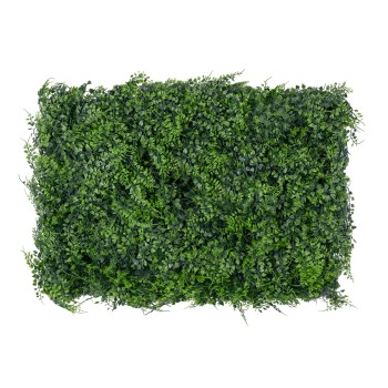 GLOBOSTAR® LEYLAND 78413 Τεχνητό Πάνελ Φυλλωσιάς / Κάθετος Κήπος Λέιλαντ & Νάνος Κισσός - Πράσινο - Μ60 x Υ9 x Π40cm