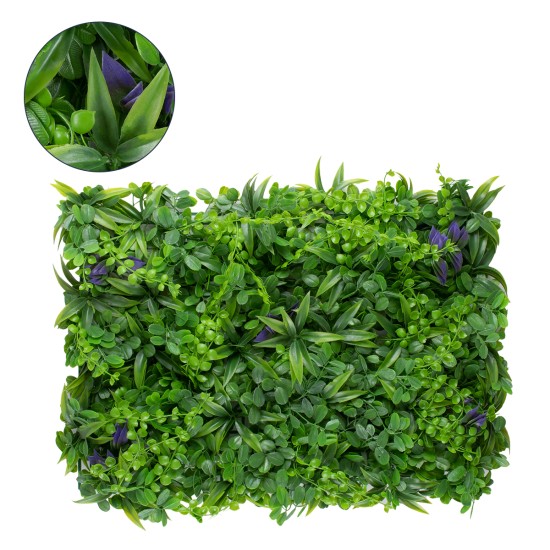 GLOBOSTAR® PEPPEROMIA 78434 Τεχνητό Πάνελ Φυλλωσιάς / Κάθετος Κήπος Πεπερόμια & Ζεβρίνα - Πράσινο - Μ60 x Π9 x Υ40cm GLOBOSTAR® PEPPEROMIA 78434 Τεχνητό Πάνελ Φυλλωσιάς / Κάθετος Κήπος Πεπερόμια & Ζεβρίνα - Πράσινο - Μ60 x Π9 x Υ40cm