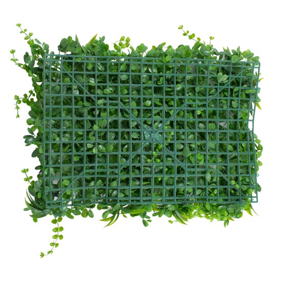GLOBOSTAR® PEPPEROMIA 78434 Τεχνητό Πάνελ Φυλλωσιάς / Κάθετος Κήπος Πεπερόμια & Ζεβρίνα - Πράσινο - Μ60 x Π9 x Υ40cm GLOBOSTAR® PEPPEROMIA 78434 Τεχνητό Πάνελ Φυλλωσιάς / Κάθετος Κήπος Πεπερόμια & Ζεβρίνα - Πράσινο - Μ60 x Π9 x Υ40cm