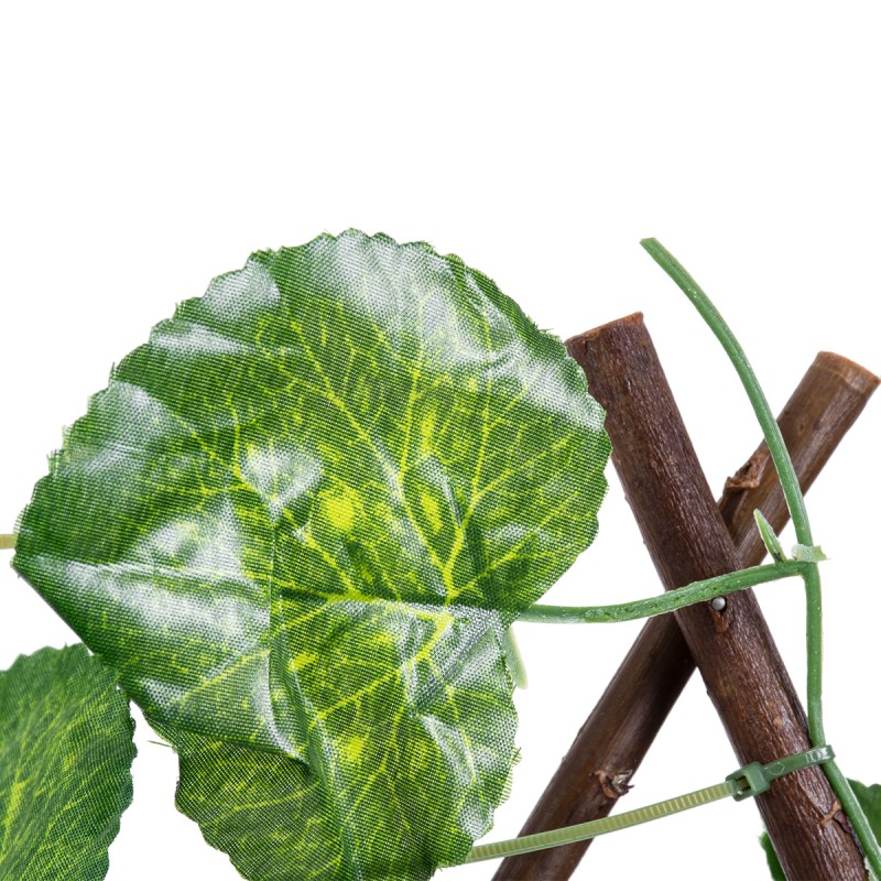 GloboStar® Artificial Garden NASTURTIUM 78498 Πτυσσόμενη Πέργκολα Τεχνητής Φυλλωσιάς - Κάθετος Κήπος Σύνθεση Ινδοκάρδαμο Μ110 x Π10 x Υ120cm (min) Μ310 x Π10 x Υ45cm (max)