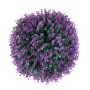 GloboStar® 78521 Artificial - Συνθετικό Τεχνητό Διακοσμητικό Φυτό Θάμνος Πυξάρι Πράσινο - Μωβ Φ36cm